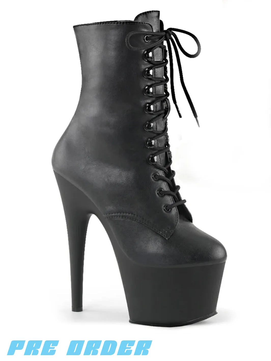 ADORE-1020 - BLACK VEGAN LEATHER ✰ PRE ORDER ✰