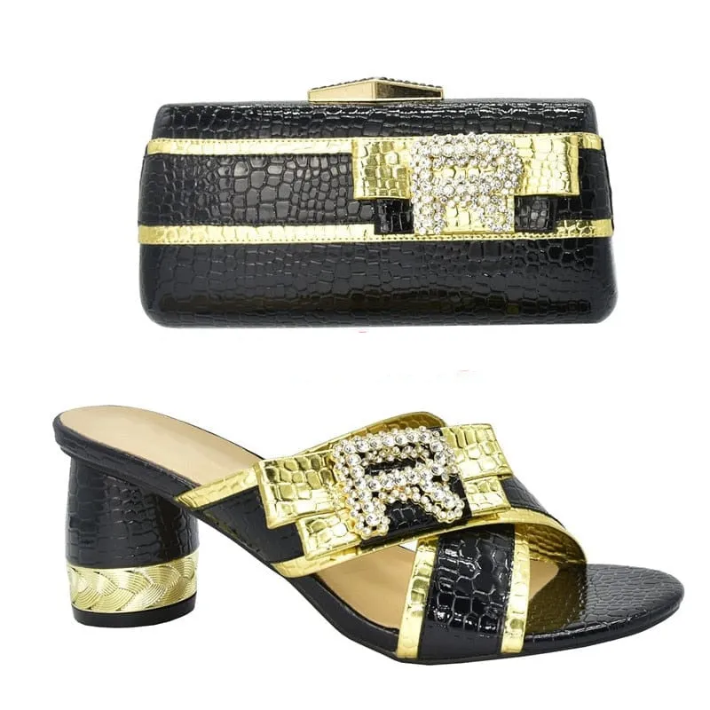 African Luxury Shoes and Bag Set