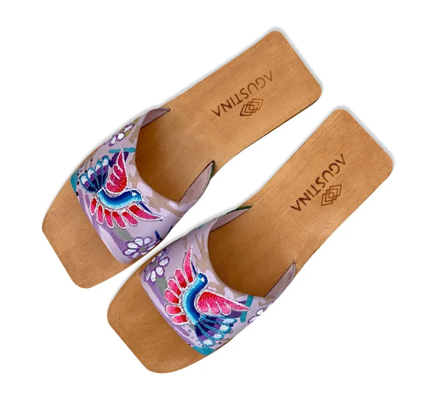 AGUSTINA - PAINTED & EMBROIDERED SANDALS JUNIN