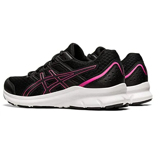 ASICS Women's Jolt 3 Running Shoes, 7.5, Black/HOT Pink