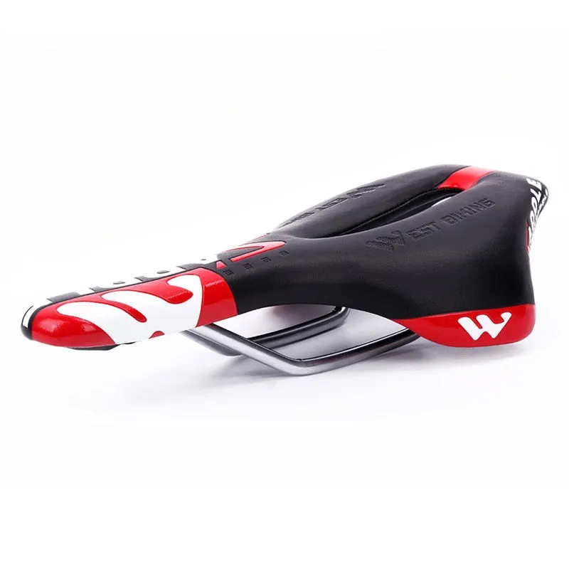 Bicycle Saddle Skidproof Bike Saddle Seat Cushion MTB Hollow  Road Mountain Red Cycling Bicycle Bike Saddle