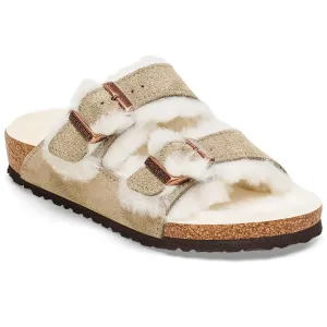 Birkenstock Arizona Kids LEVE Shearling Taupe LAF Sandals