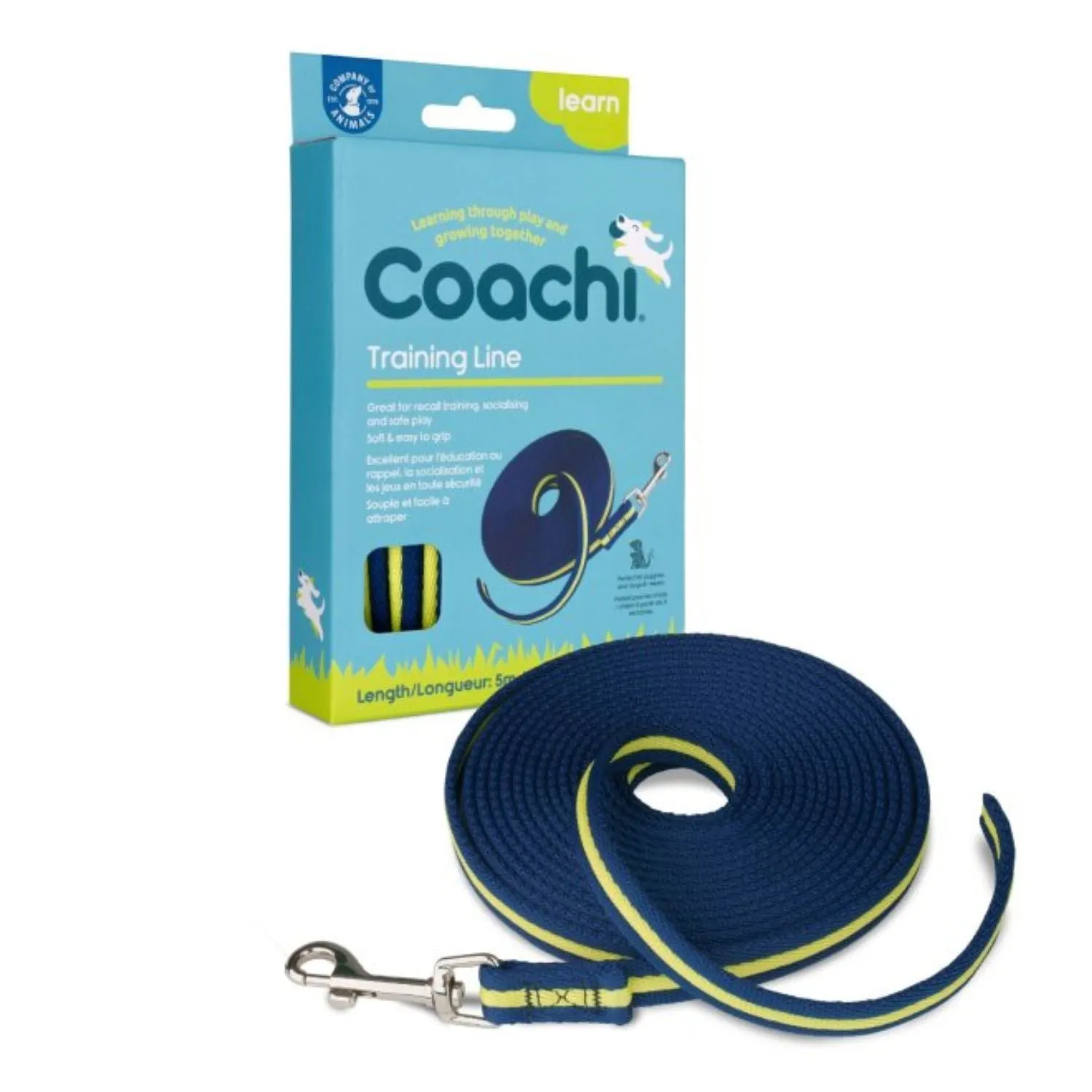 Coachi 5m Navy & Yellow Training Line