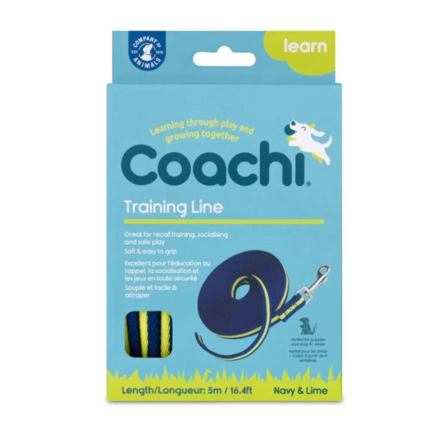 Coachi 5m Navy & Yellow Training Line