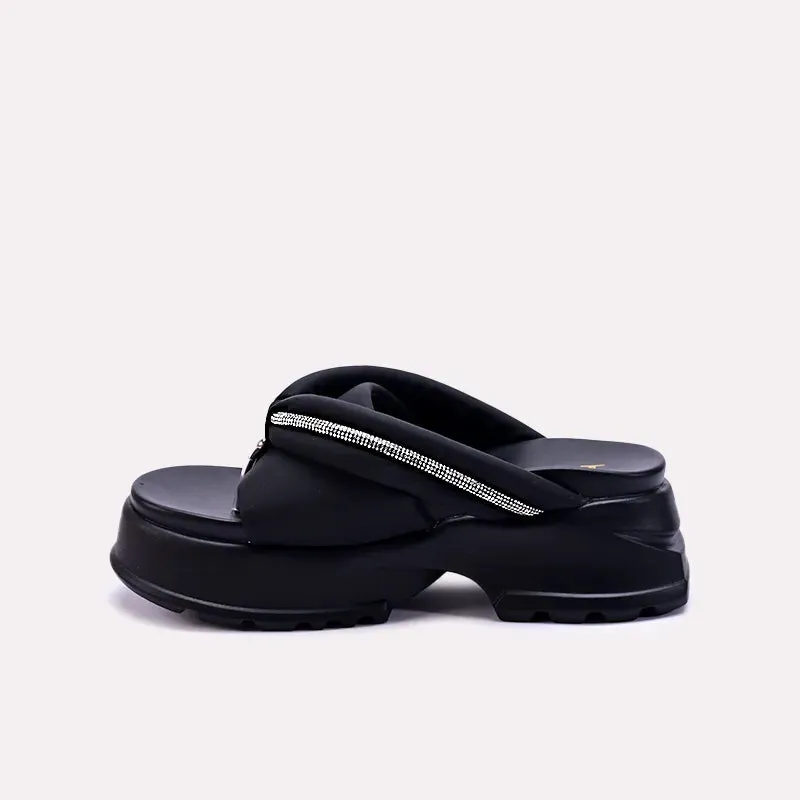 Geri Black Chunky Flip Flops 0412707