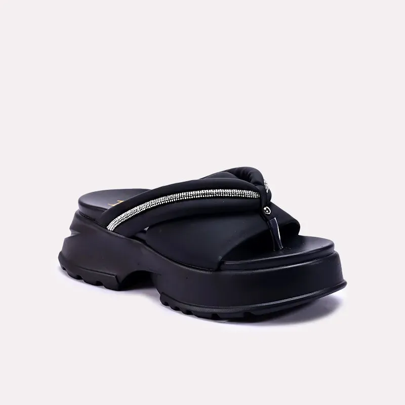 Geri Black Chunky Flip Flops 0412707