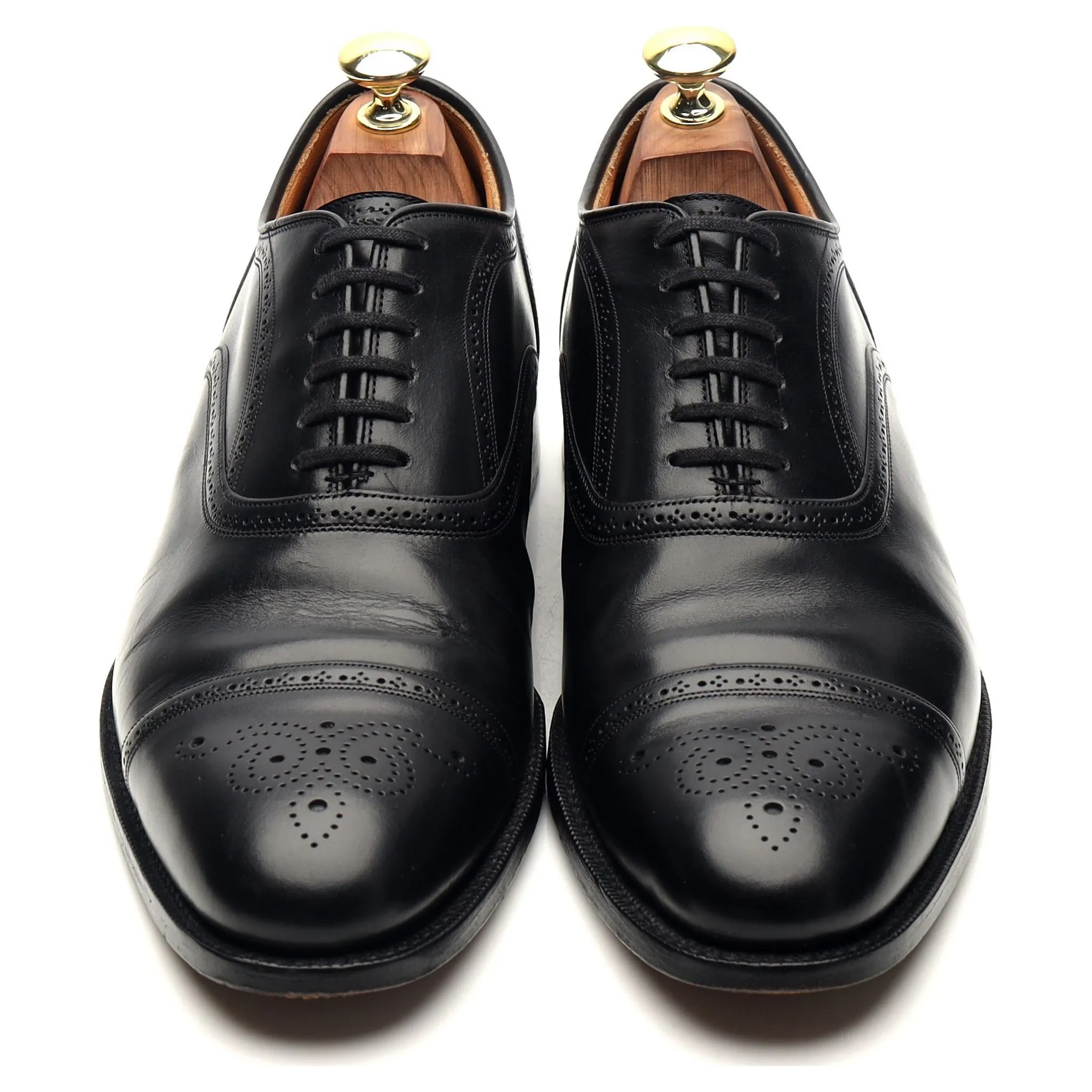 'Guildford' Black Leather Oxford Brogues UK 7.5 G