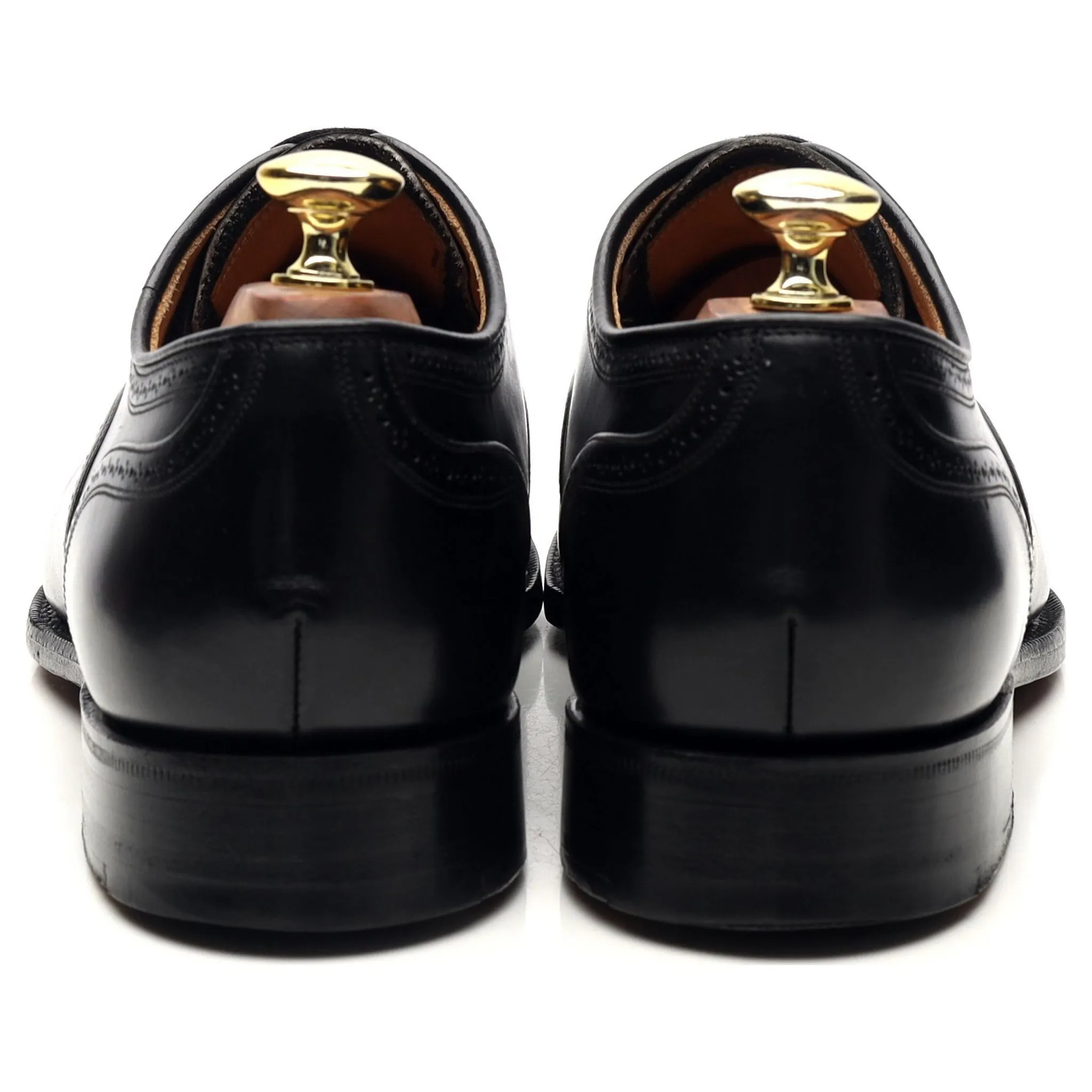 'Guildford' Black Leather Oxford Brogues UK 7.5 G