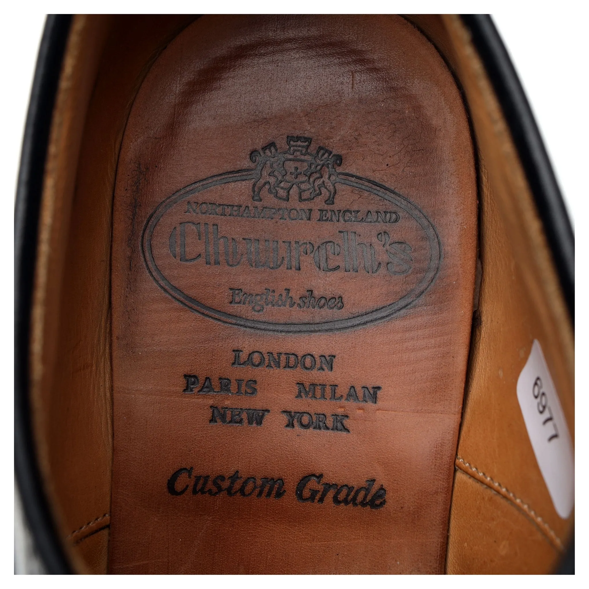 'Guildford' Black Leather Oxford Brogues UK 7.5 G