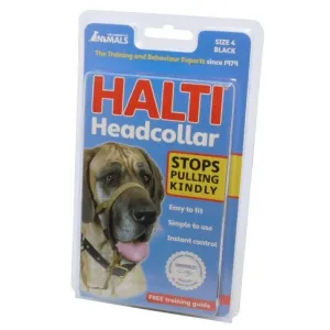 Halti Size 4 Black Dog Training Headcollar