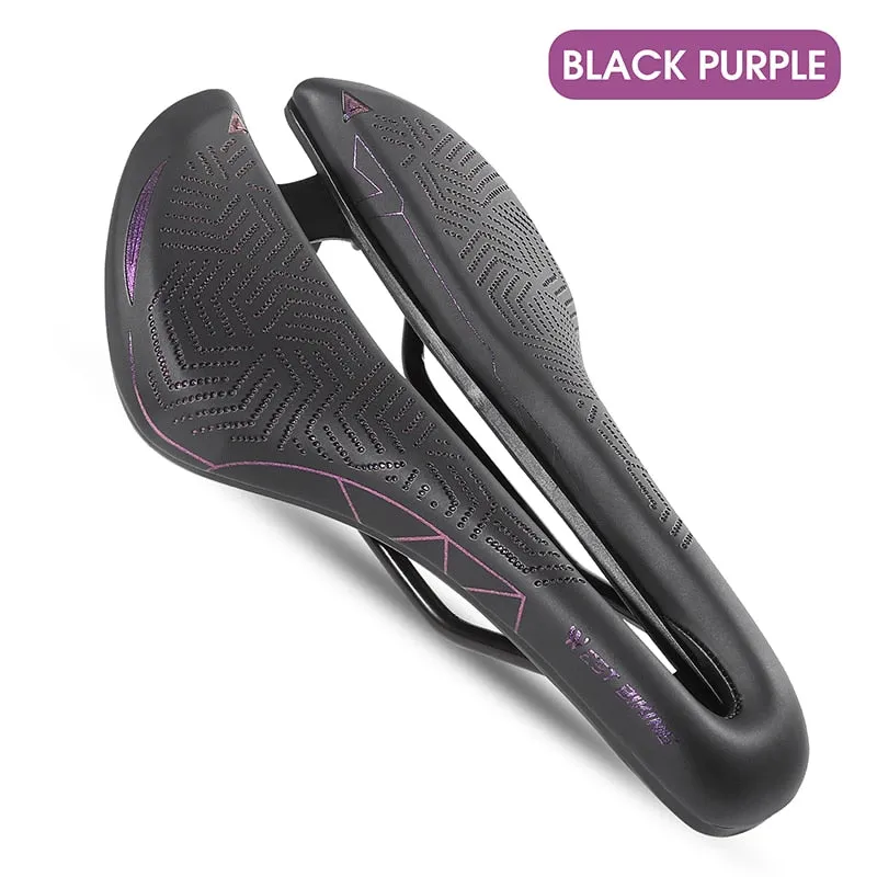 Hollow Breathable Bike Saddle MTB Road Racing Bicycle Seat Soft Men Cushion PU Waterproof Saddle Cycling Accessories