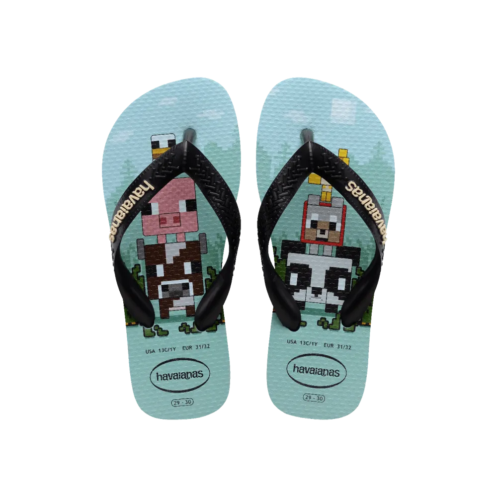 Kids Top Minecraft Flip Flops