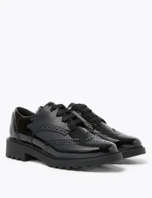 Marks & Spencer Children's Leather School Brogue Shoes (13 small - 7 large) black