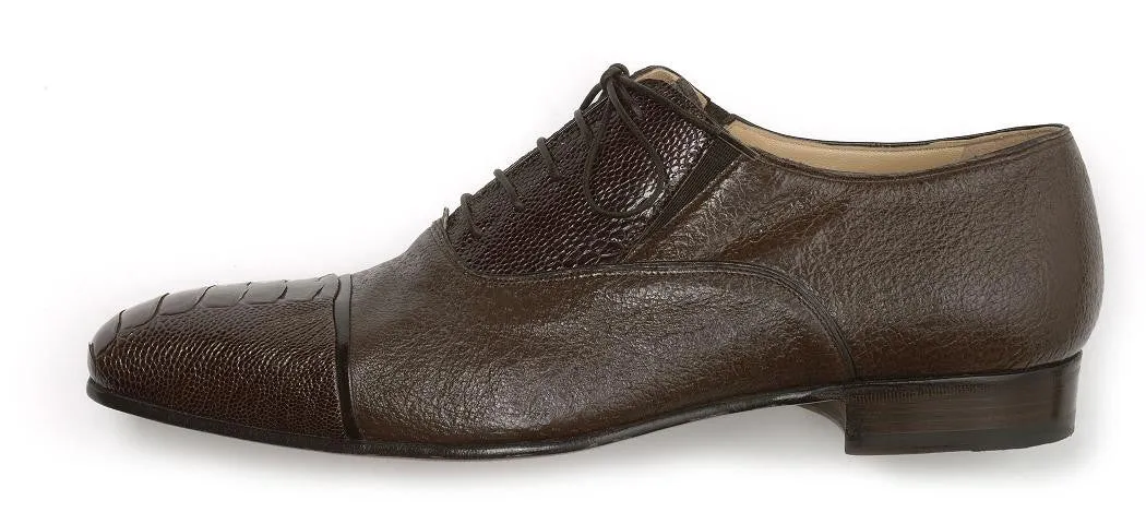 Mauri - "4660 Capitano" Ostrich Leg Oxford Dress Shoe