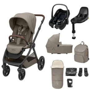 Maxi-Cosi Oxford 9pc Select Travel System in Truffle