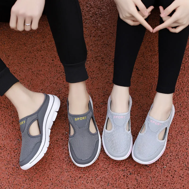 Mesh Shoes Summer Sports Slippers Women Men Casual Slip On Loafers Lovers