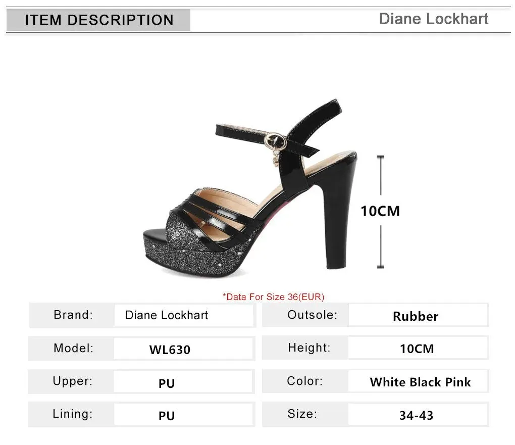 New Elegant Slingbacks Shoes Shiny Sequin Cloth Women Shoes High Heels Party Office Lady Sandals Shoes Woman