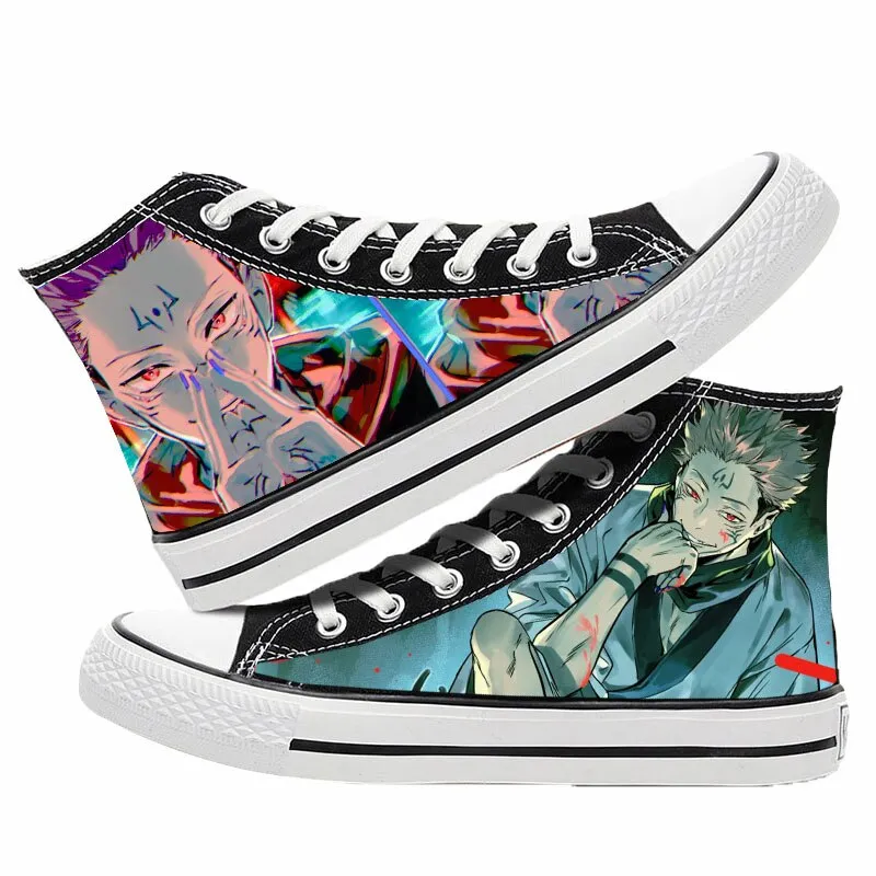 Printed Canvas Sneakers Jujutsu Kaisen Set-1 (Variants Available)