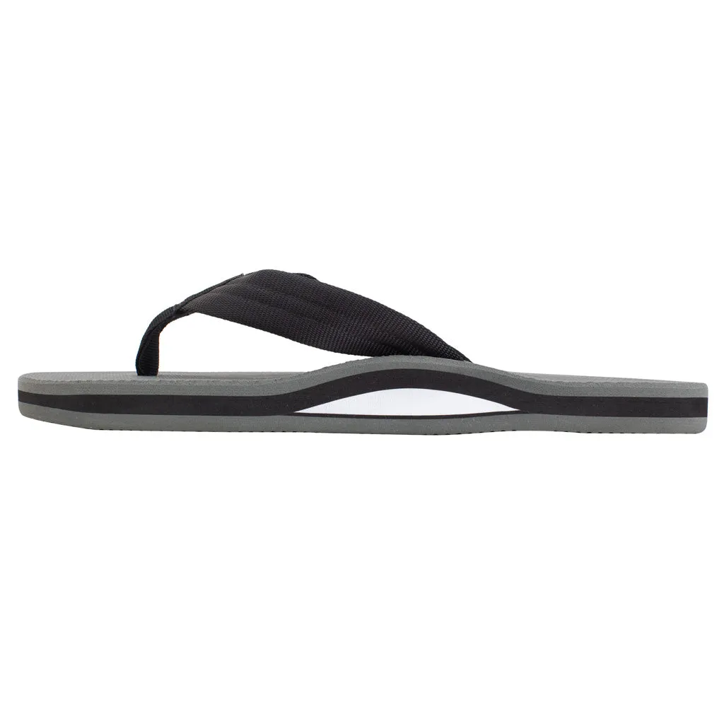 Rainbow Sandals Mens Classic Rubber Single Layer With Arch - Black/Grey