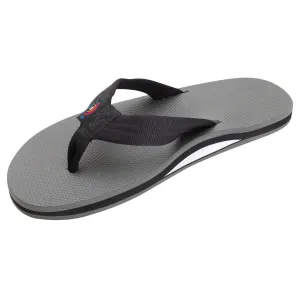 Rainbow Sandals Mens Classic Rubber Single Layer With Arch - Black/Grey