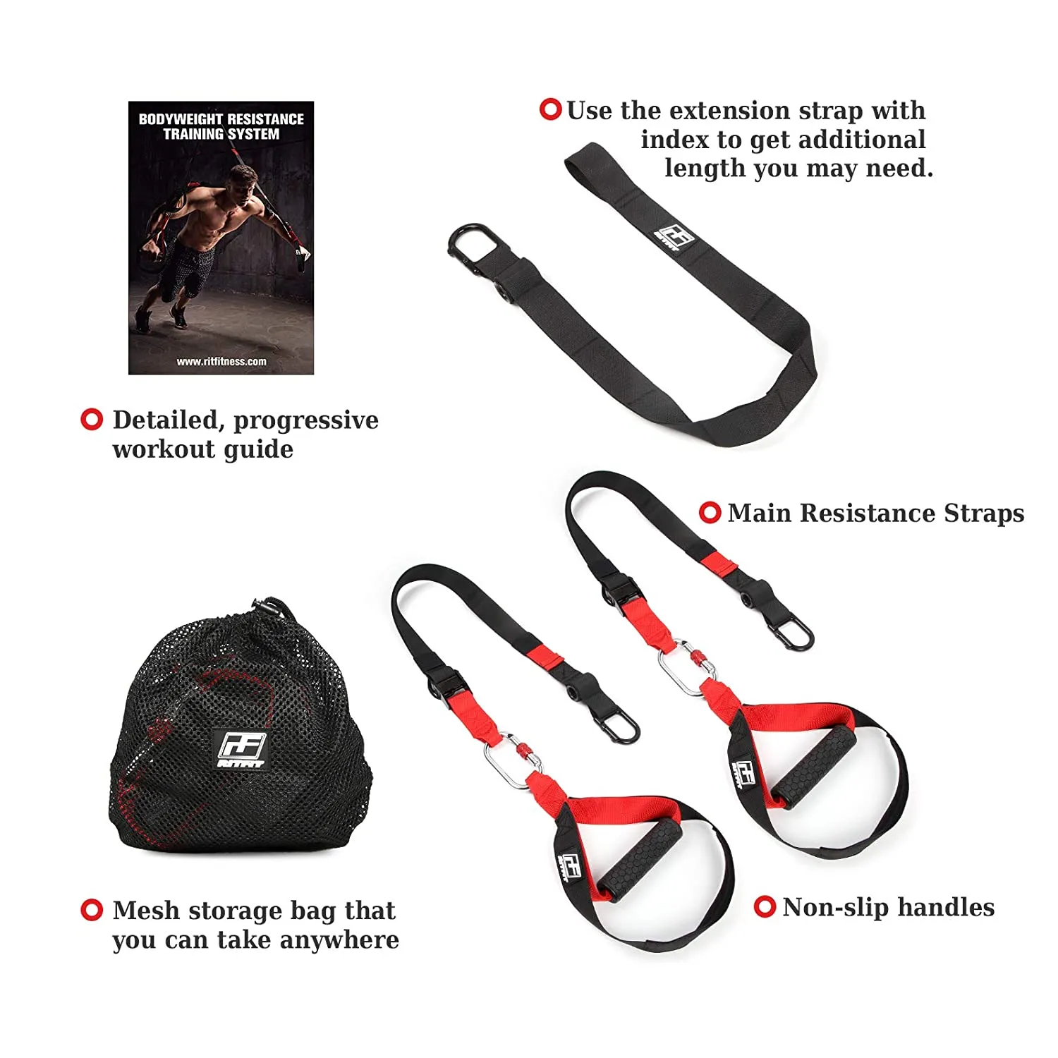 RitFit Suspension Straps with Door Anchors