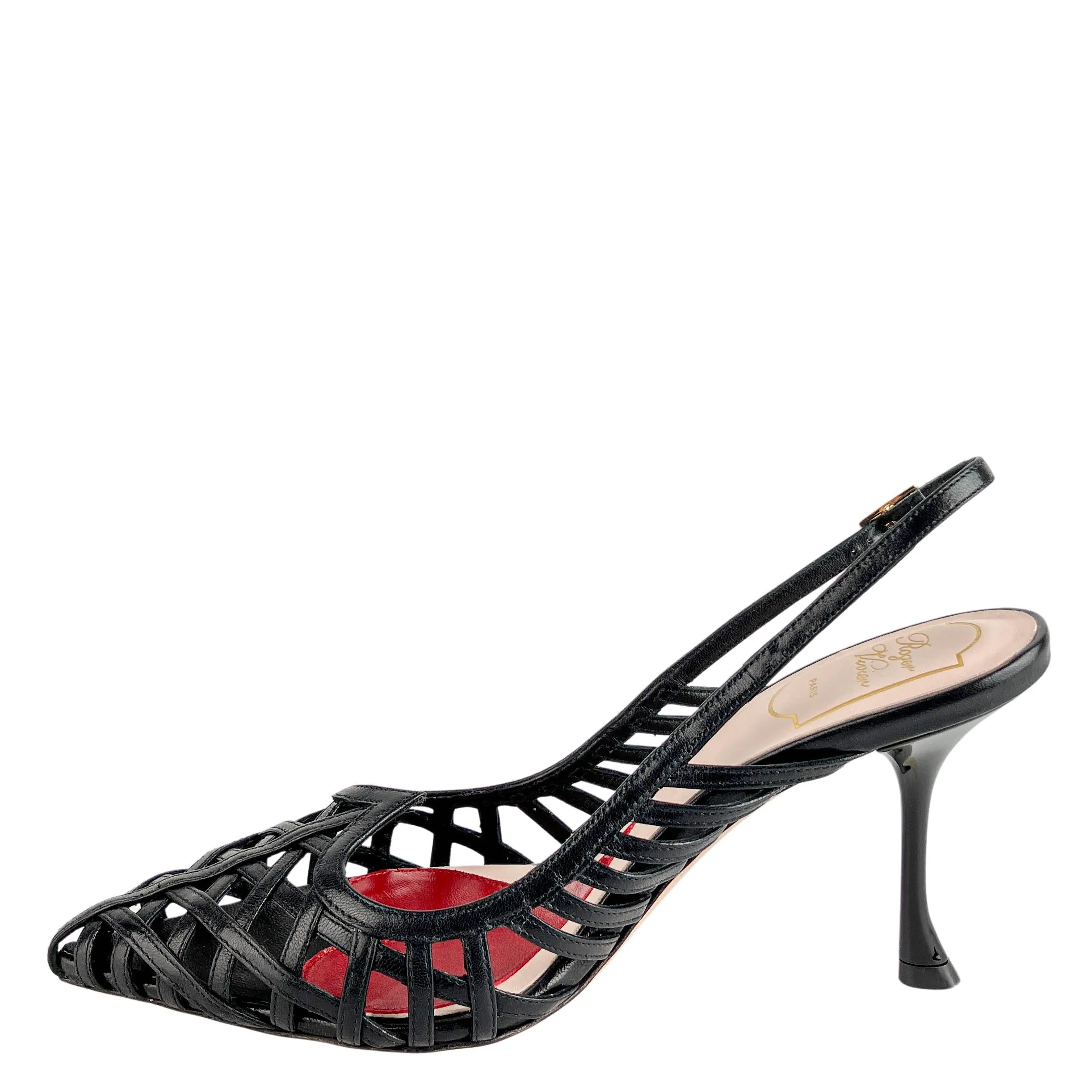 Roger Vivier I Love Vivier Slingbacks in Black