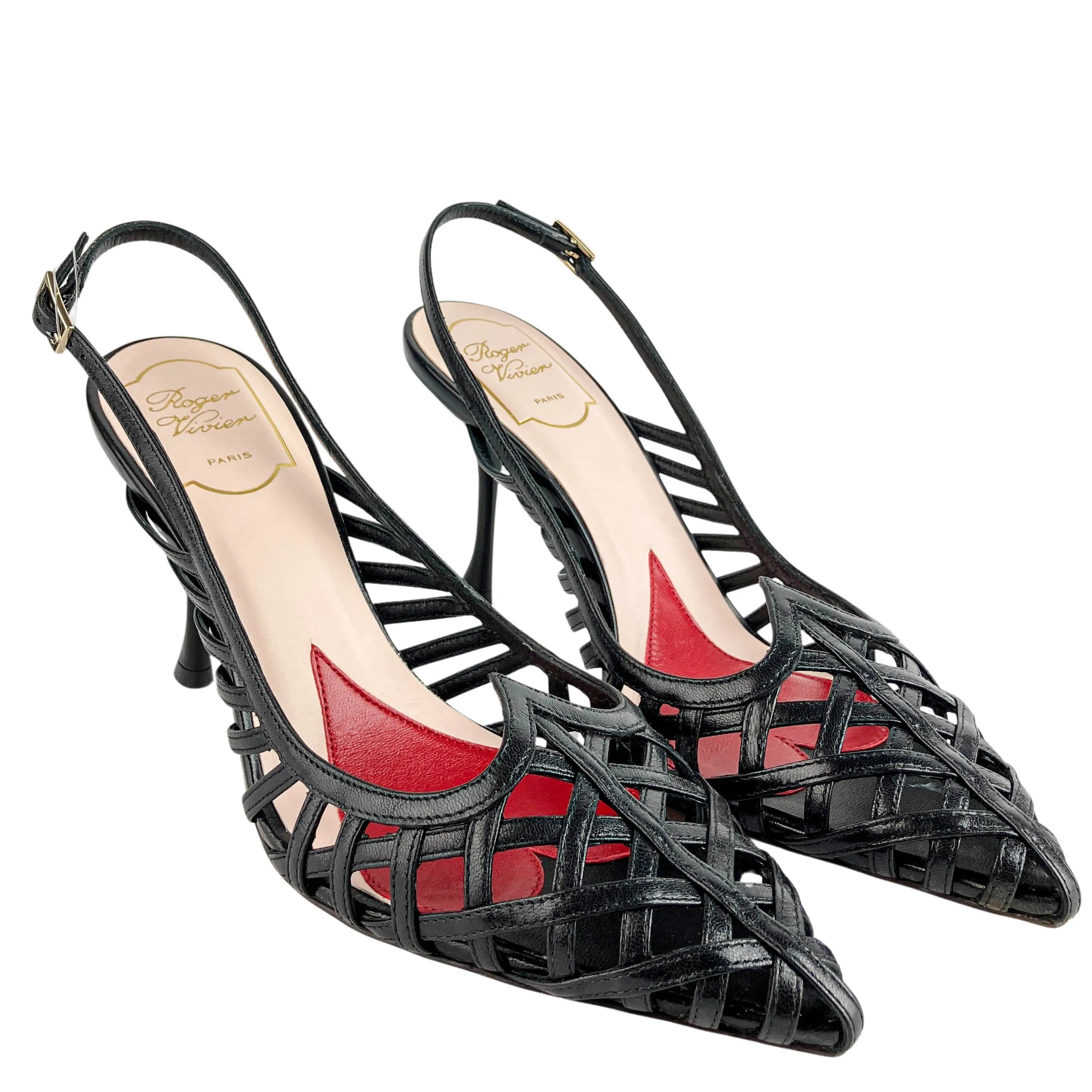 Roger Vivier I Love Vivier Slingbacks in Black