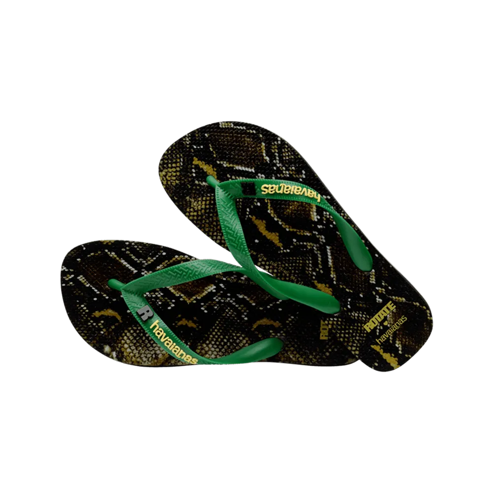 Rotate Animal Print Flip Flops