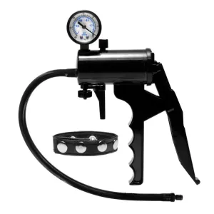 Size Matters Premium Black Pump with Pressure Gauge