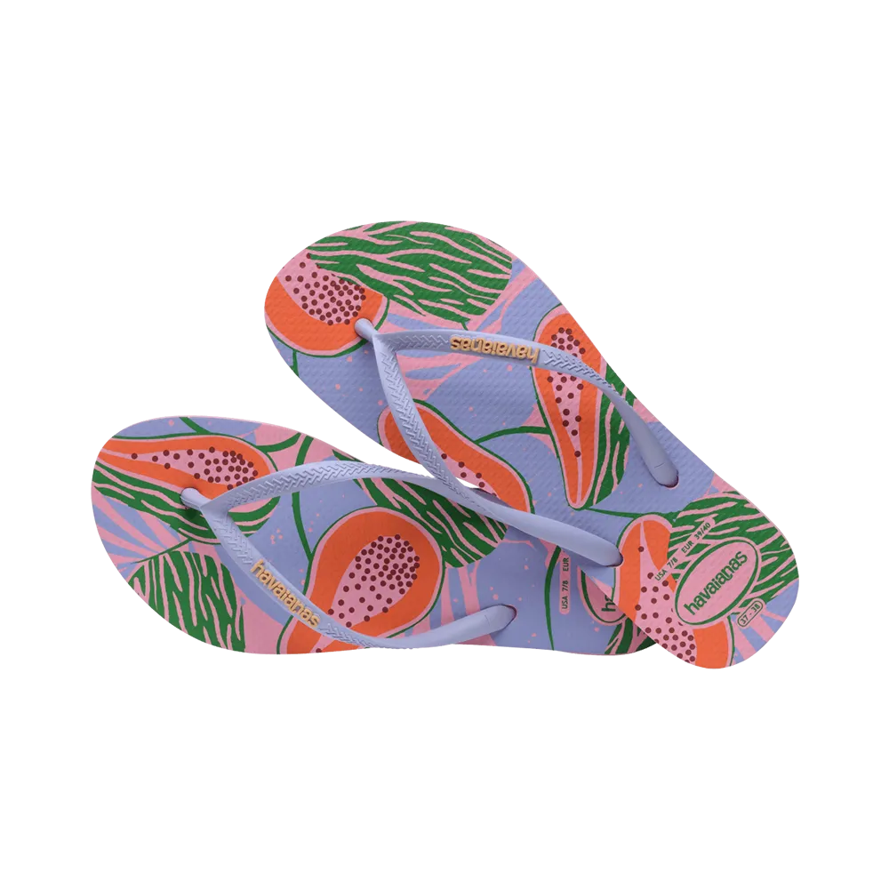 Slim Summer Fruits Flip Flops