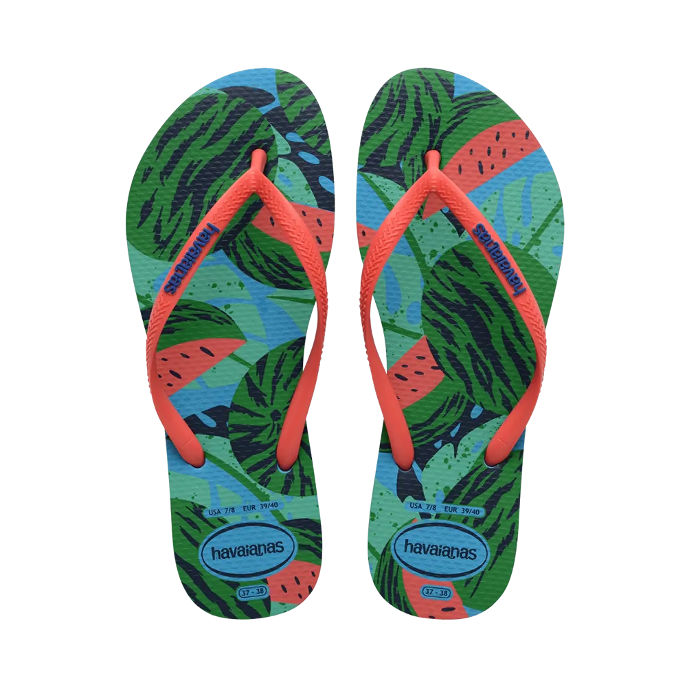 Slim Summer Fruits Flip Flops