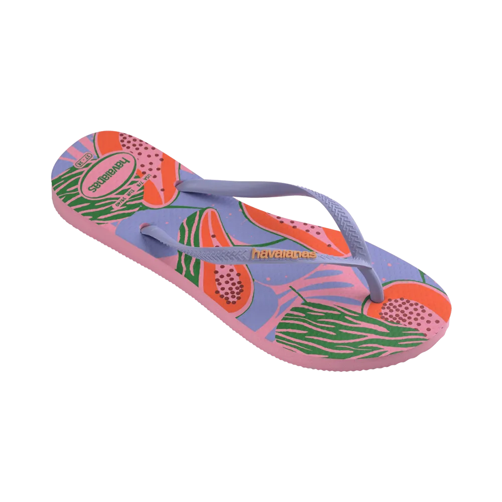 Slim Summer Fruits Flip Flops