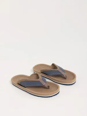 SOLEPLAY Brown Textured Flip-Flop