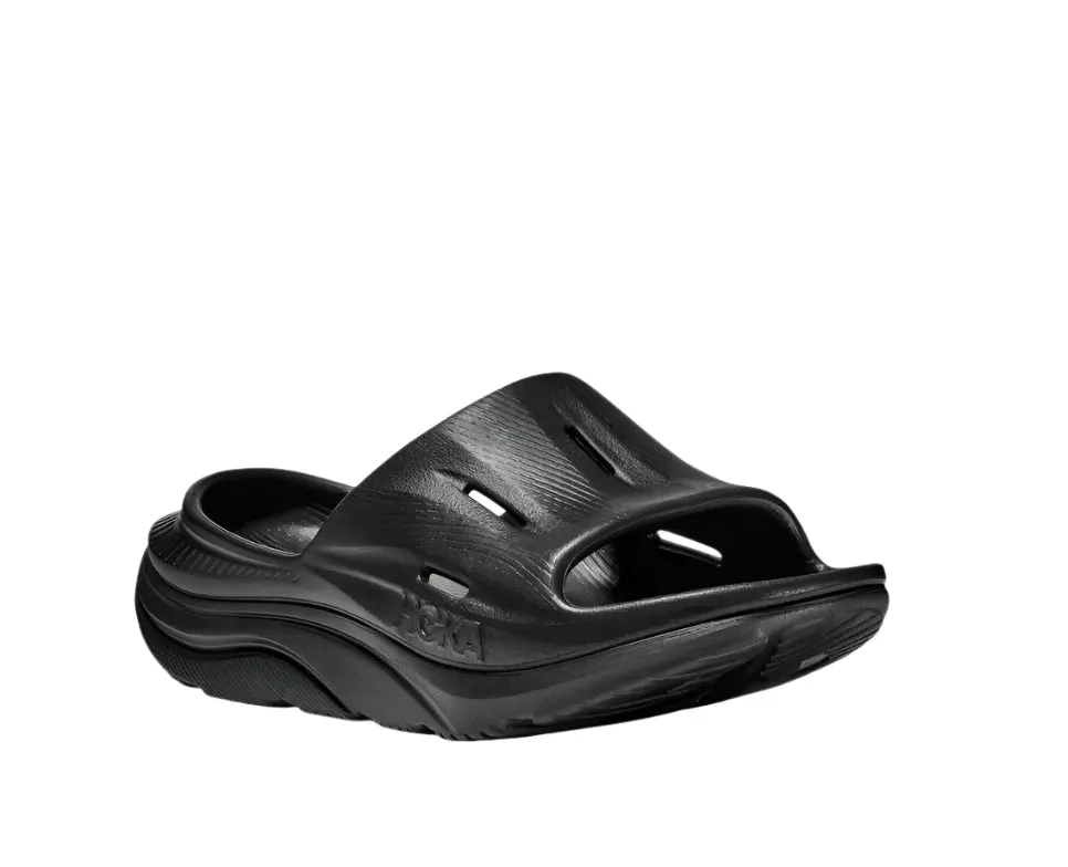 UNISEX HOKA ORA RECOVERY SLIDE 3 | BLACK / BLACK