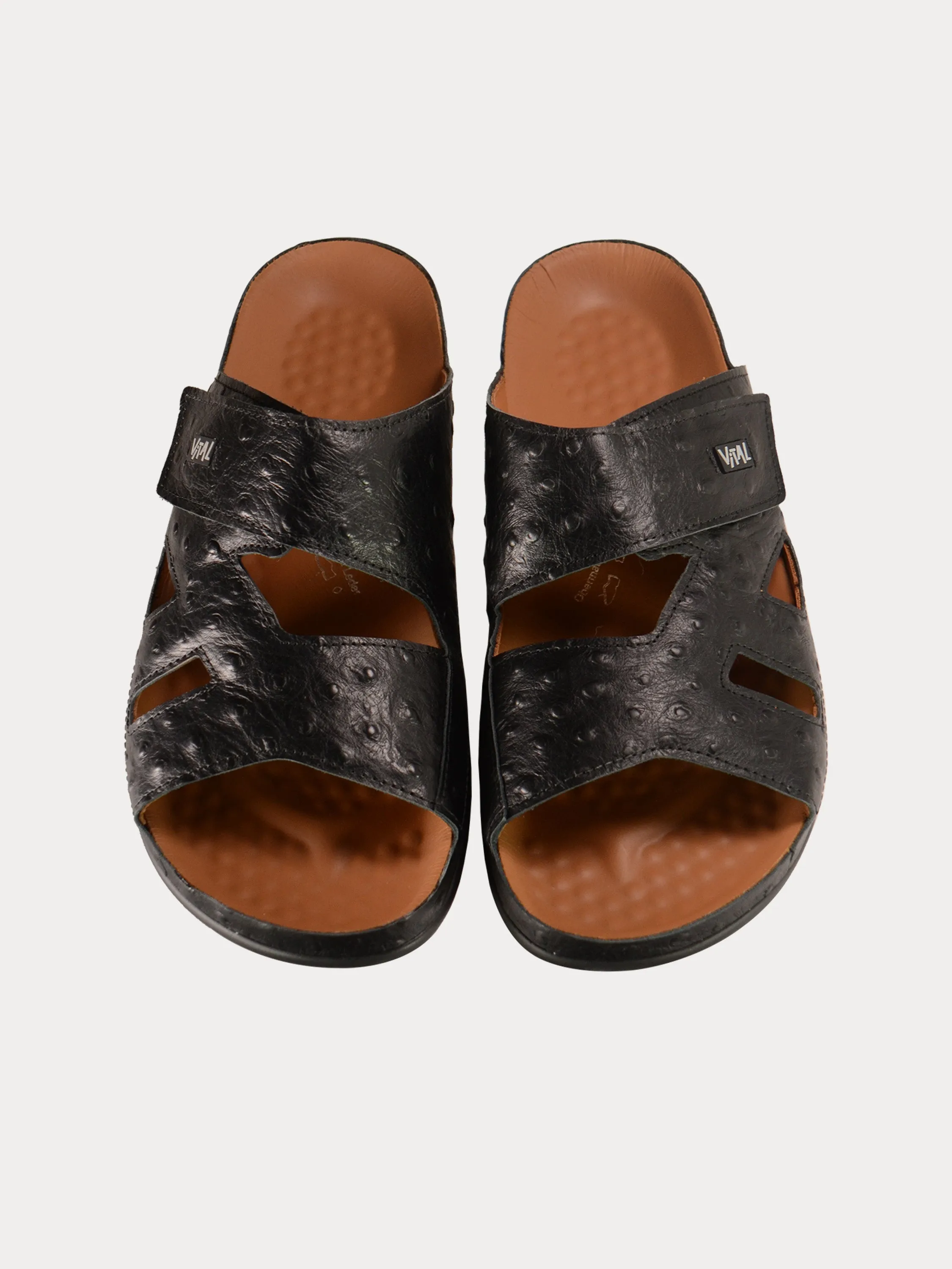 Vital Mens Detail Strap Leather Sandals