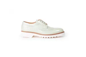 Women's Patent Pista Green & Tan Brogue Wingtip.EX- 337 (2017)